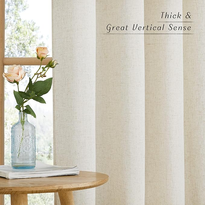 NICETOWN Linen 36 inch Curtains - Image 5