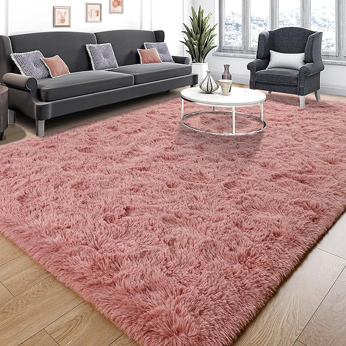Tepook Super Soft Fluffy Rugs for Bedroom, Shag 5x8 Area Rugs for Living Room by Tepook