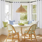 NICETOWN White 100% Blackout 90 inch Curtains - Image 7