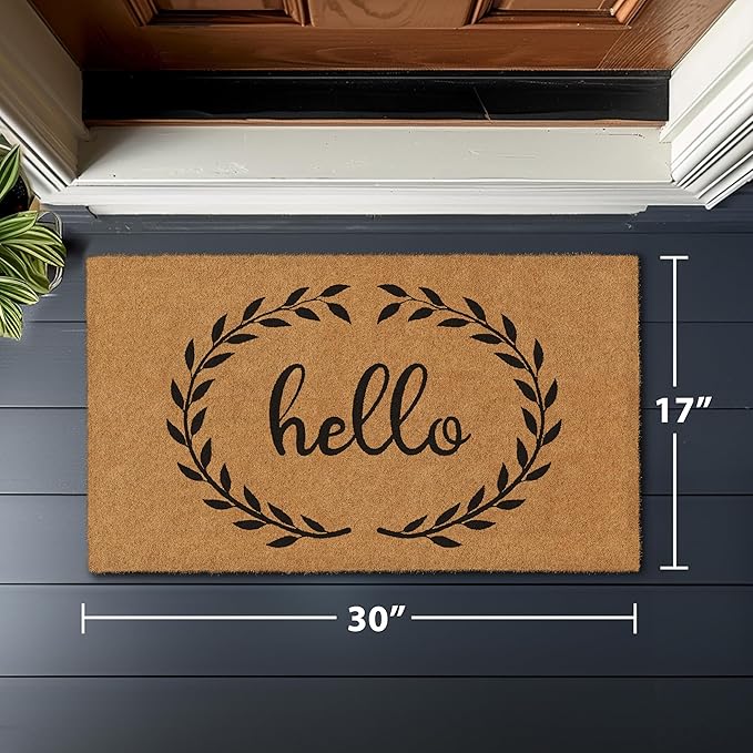 Barnyard Designs Natural Coco Coir Heavy Duty Backing Doormat - Image 3