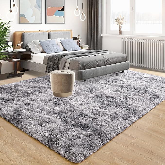 Tepook Soft Fluffy Rugs for Living Room, 5x8 Shaggy Area Rug for Bedroom - Image 2