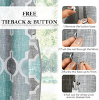 Beauoop 100% Blackout Curtains 96 Inches Long - Image 7