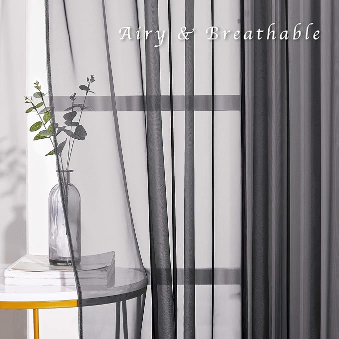 NICETOWN 96" Long Sheer Curtains - Image 5