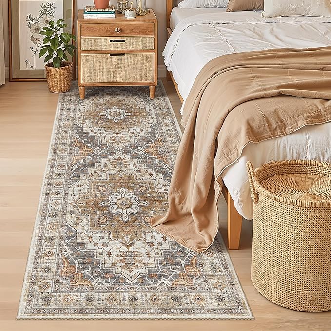 Madane Hallway Runner 3x8, Kitchen Rugs Washable Entryway Rug Vintage Kitchen - Image 5