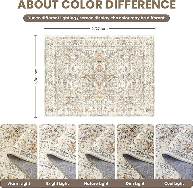 zesthome Area Rugs 6x9, Large Rugs - Image 2