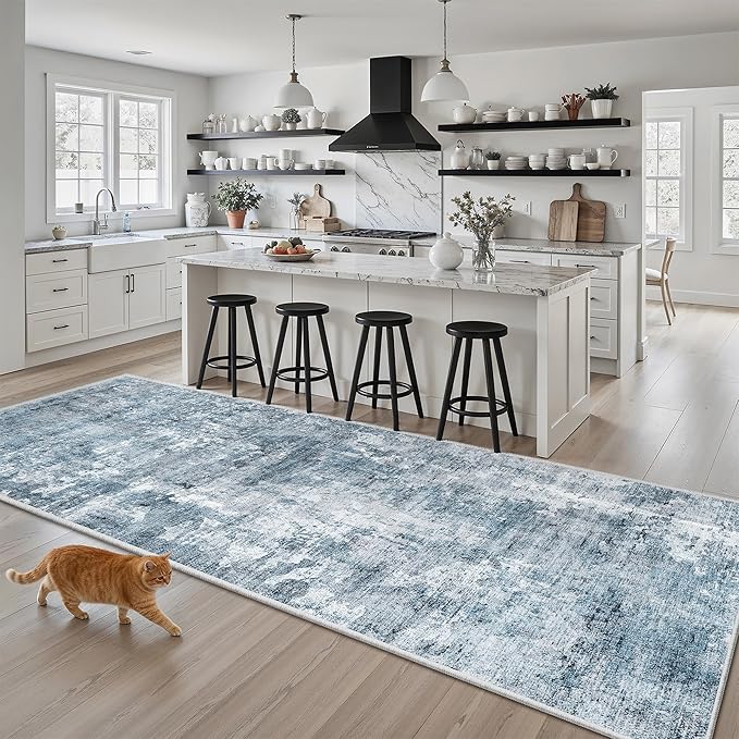 Runner Rug 3x8 Washable Non-Slip Hallway Runner Rugs by Soalmost
