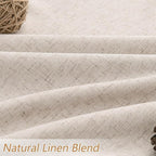 Guken Oatmeal 100% Blackout Curtains 96 Inch Length 2 Panels Set - Image 3