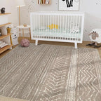 Nakagishi 7x10 Area Rugs Living Room: Washable Boho Large Neutral Soft - Image 5