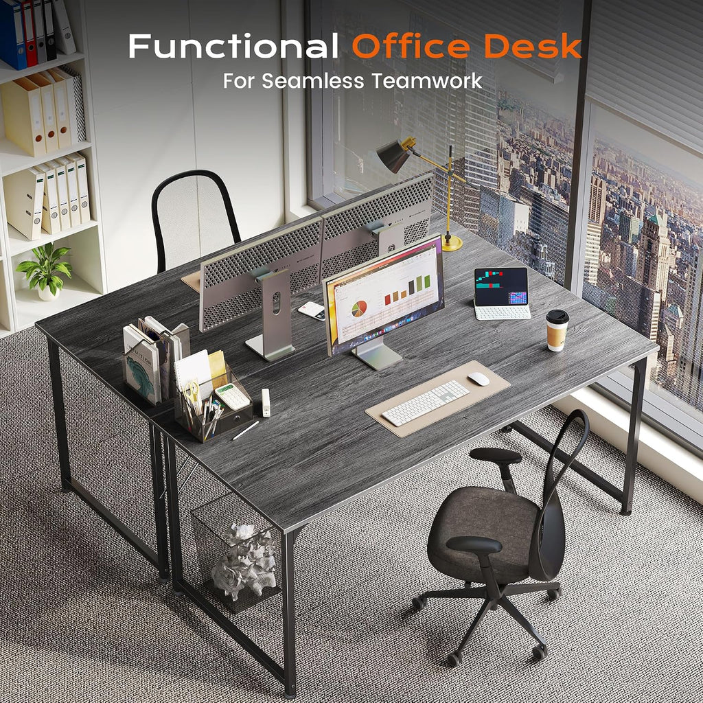 PRAISUN 47 X 24 Inch Computer Desk with Deeper Desktop