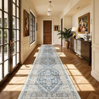 Washable Runner Rug 2.5x14, Non-Slip Long Kitchen Mats by Restydon