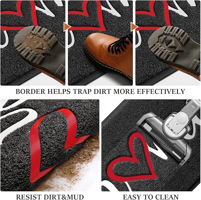 BeneathYourFeet Door Mat, Welcome Mat Low Profile Floor Mat Front Doormat - Image 5