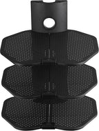 Cheetah TV Wall Mount 3 Shelf Bracket, with 15ft HDMI Cable, Three 18x16-Inch Black Components Shelves Under TV for Cable Box, Blu Ray Player, Stereo AV, AS3B
