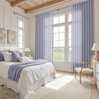 Nanspring Lavender Purple Linen Curtains 102 Inches Long - Image 7
