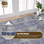 Washable Area Rug 6' x 9' Vintage Traditional Persian Mat - Image 5