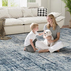 10x14 Area Rugs for Living Room Washable Rug: Anti-Skid Abstract Modern Living - Image 6
