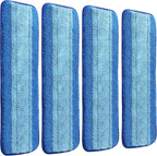 8 Pack Microfiber Cleaning Pads Compatible with Bona Mops, Safe for Hardwood and Hard-Surface Floors, Washable, Reusable