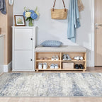 2x5 Rug Runner Washable for Entryway, Soft Bathroom Rugs by Restydon