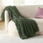 Bedsure GentleSoft Olive Green Spring Throw Blanket - Image 2