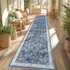 Yamaziot Washable Runner Rug 2x10 – Floral Non Slip Boho Hallway Runner Rug - Image 3