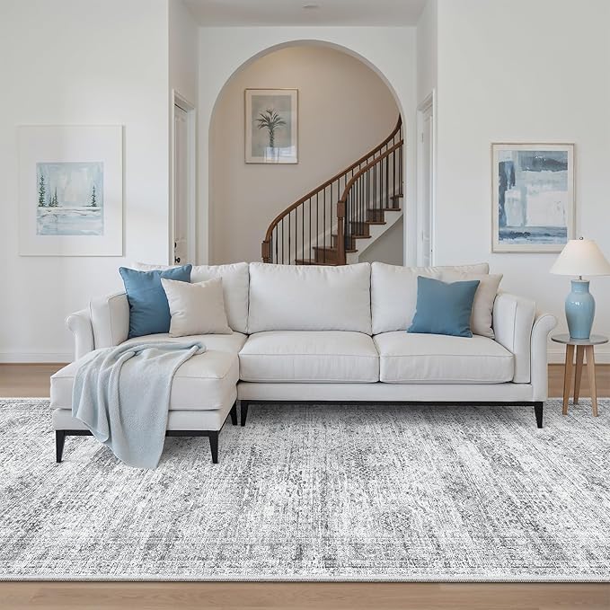 4x10 Wide Hallway Runner Rug: Washable Soft Rug Runners - Image 2