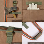 Firewood Carrier Bag Waxed Canvas Waterproof Extra Large Log Carrier Holder Freestanding Tote Bag for Firewood