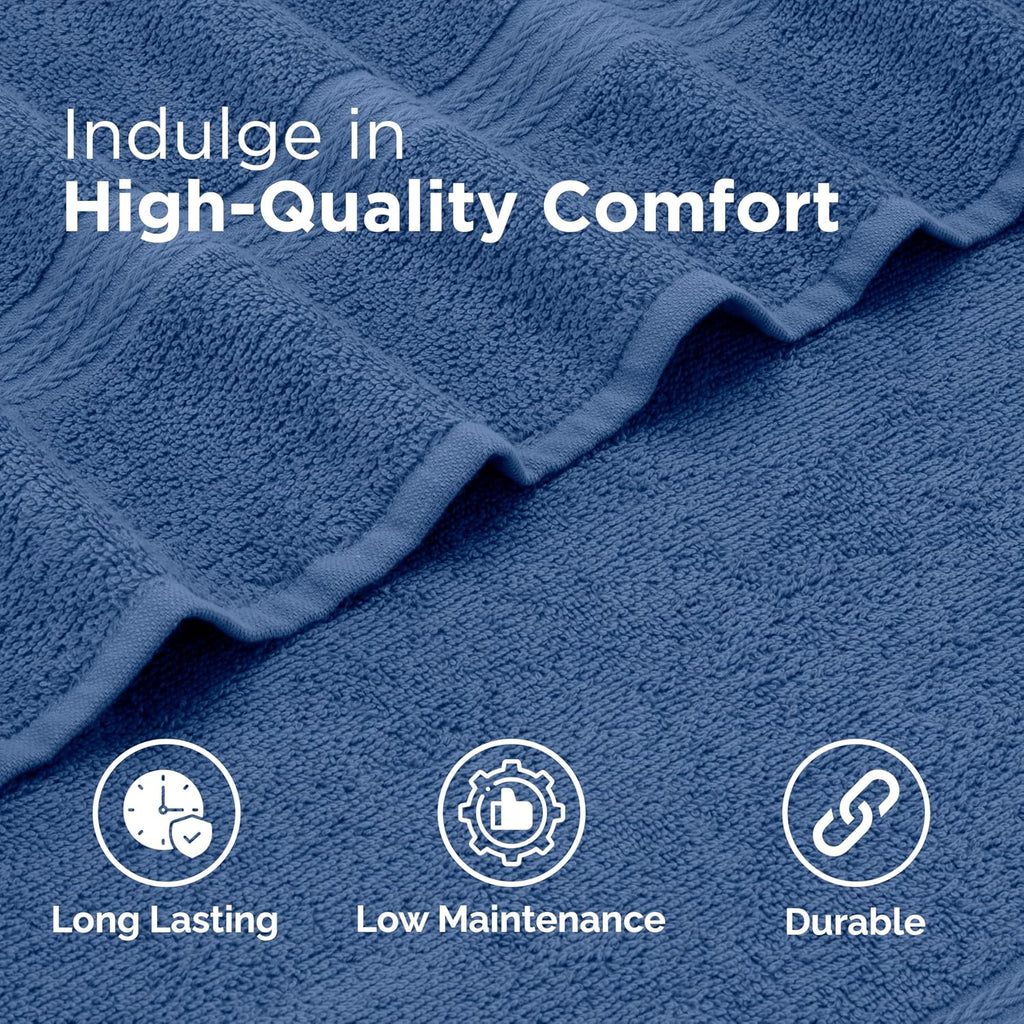 Martex Easy Living Everyday 6-Piece Bathroom Towel Set, Blue