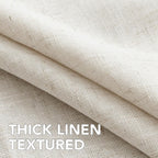 H.VERSAILTEX Linen Table Cloths Rectangle 60 x 120 Inch Premium Tablecloth Spill-Proof Waterproof Table Cover for Dining Buffet Feature Extra Soft and Thick Fabric Wrinkle Free, Natural
