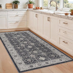 Washable 3x5 Entryway Area Rugs: Ultra Soft Low Pile Carpet - Image 8
