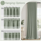 Guken 100% Blackout Curtains 100 Inch Length 2 Panels Set - Image 6
