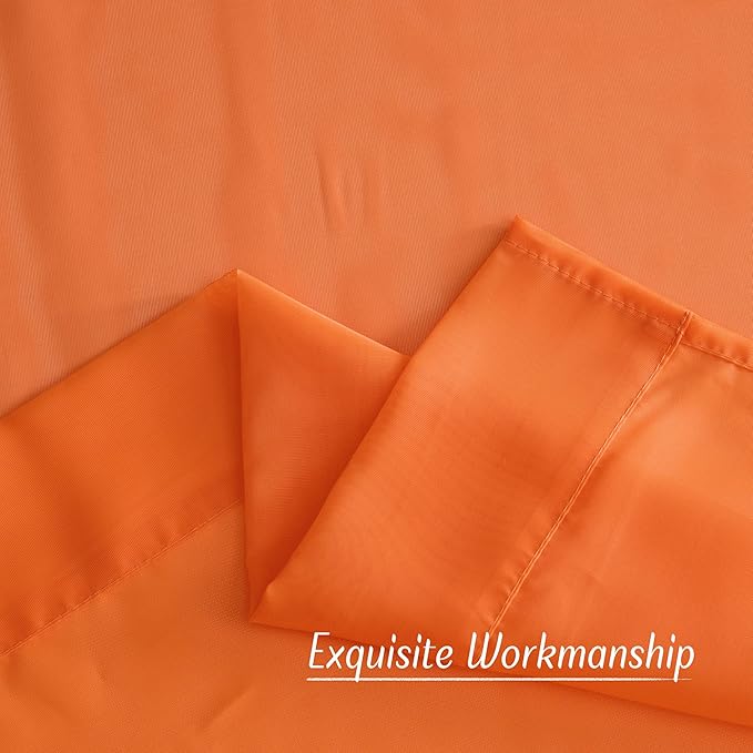 NICETOWN Orange Sheer Window Curtains - Image 7