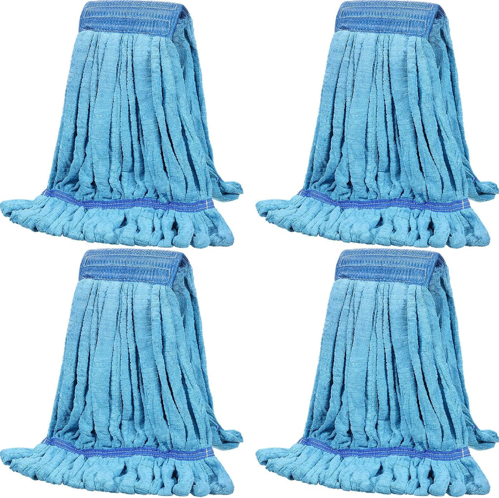 Lallisa 4 Pcs Microfiber Mop Heads Replacement Tube, Large, Red