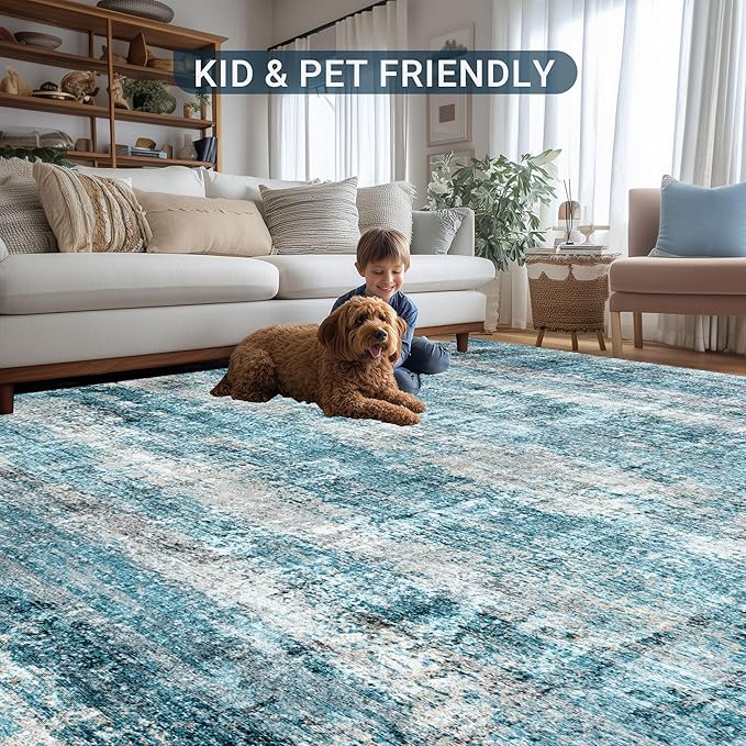LEPEII 8x10 Area Rugs, Machine Washable Low Pile Rugs - Image 7