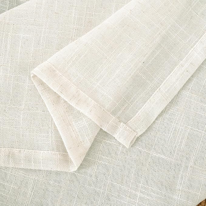 LAMIT Cream 80 inch Linen Curtains - Image 9