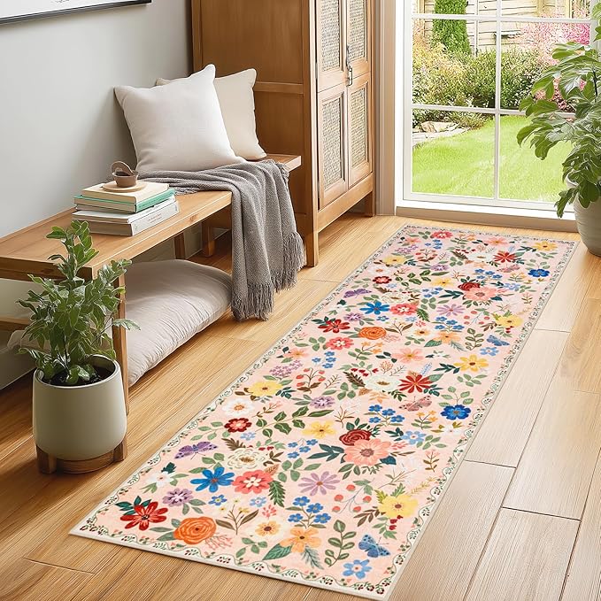 Runner Rug for Entryway: 2x6 Kitchen Rugs Non Slip Washable Ultra-Thin Soft - Image 3