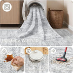 3x12 Runner Rug for Hallway, Non-Slip Long Bathroom Rugs Runner for Kitchen - Image 8