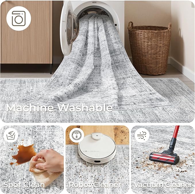 3x8 Runner Rug Non Slip Washable - Image 8