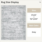 Washable Area Rug 8x12, Large Soft Rugs - Image 5
