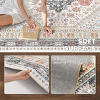 zesthome 10x14 Area Rugs for Living Room, Non-Slip Backing Washable Rugs - Image 6