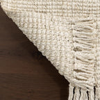 nuLOOM Daniela Off White Solid Flatweave Area Rug, 2' x 3'