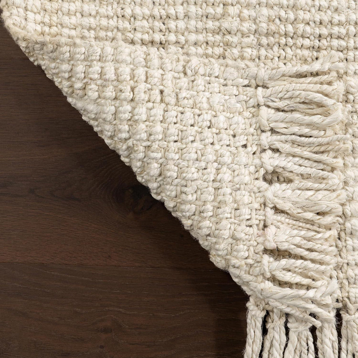 nuLOOM Daniela Off White Solid Flatweave Area Rug, 2' x 3'