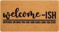 Eohak Welcome-Ish Front Door Mat by Eohak