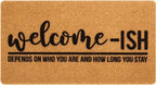 Eohak Welcome-Ish Front Door Mat by Eohak