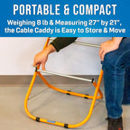 Jonard Tools CC-5442 Double Decker High Durability Steel Cable Caddy, Holds Up to Two 12" Diameter Cable Reels and 100 lb Capacity