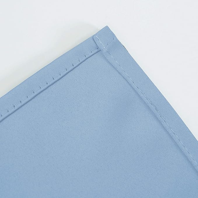 LEMOMO Blackout Curtains 52 x 45 inch/Sky Blue Curtains Set of 2 Panels/Thermal - Image 8