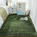 Ophanie Gray Green Grass Area Rugs by Ophanie