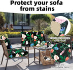 8Pcs Outdoor Cushion Covers, Patio Cushion Covers, Stretch Elastic Slipcovers - Image 3