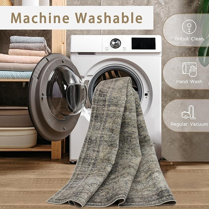 Washable Rugs 8x10 Area Rugs for Living Room, Bedroom and Dining Room-Large - Image 4