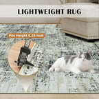 9x12 Area Rugs for Living Room Washable Rug: Anti-Skid Abstract Modern Living - Image 6