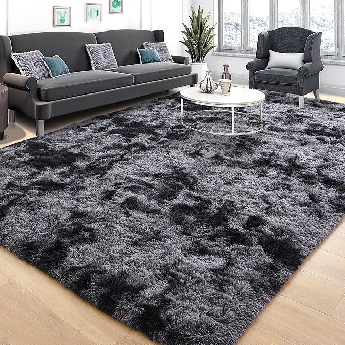 Tepook Soft Fluffy Area Rug for Bedroom, Modern Shaggy Rugs for Living Room by Tepook