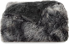 Bedsure GentleSoft Fuzzy Sherpa Faux Fur Twin Blanket Tie Dye Black Cozy Gifts - Image 7